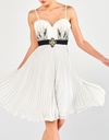 DORTHY - Φόρεμα κοκτέιλ κοντό πλισσέ