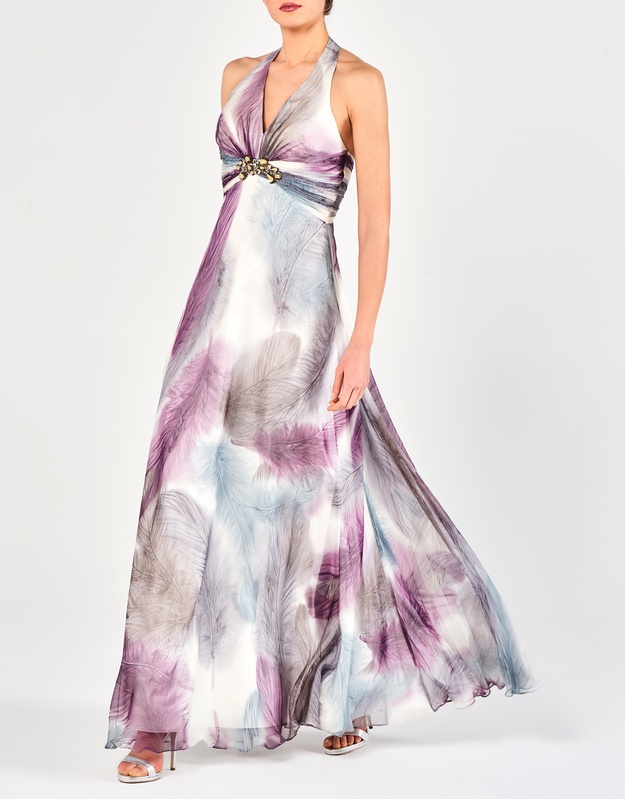 SONDRA - Φόρεμα βραδινό μακρύ εξώπλατο