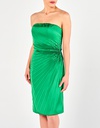 FERN - Φόρεμα κοντό πλισσέ κοκτέιλ