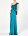JUSTINE - Φόρεμα μακρύ βραδινό με έναν ώμο