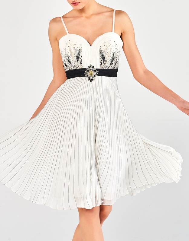 DORTHY - Φόρεμα κοκτέιλ κοντό πλισσέ