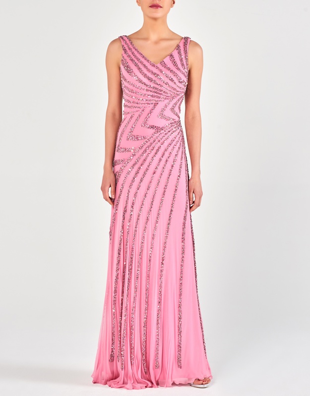 MARGUERITE - Φόρεμα μακρύ κεντητό