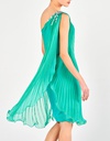 LAUREL - Φόρεμα κοντό πλισσέ με έναν ώμο κοκτέιλ