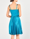 CHRISTA - Φόρεμα κοκτέιλ κοντό πλισσέ