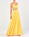 DEANA - Φόρεμα μακρύ πλισσέ εξώπλατο βραδινό