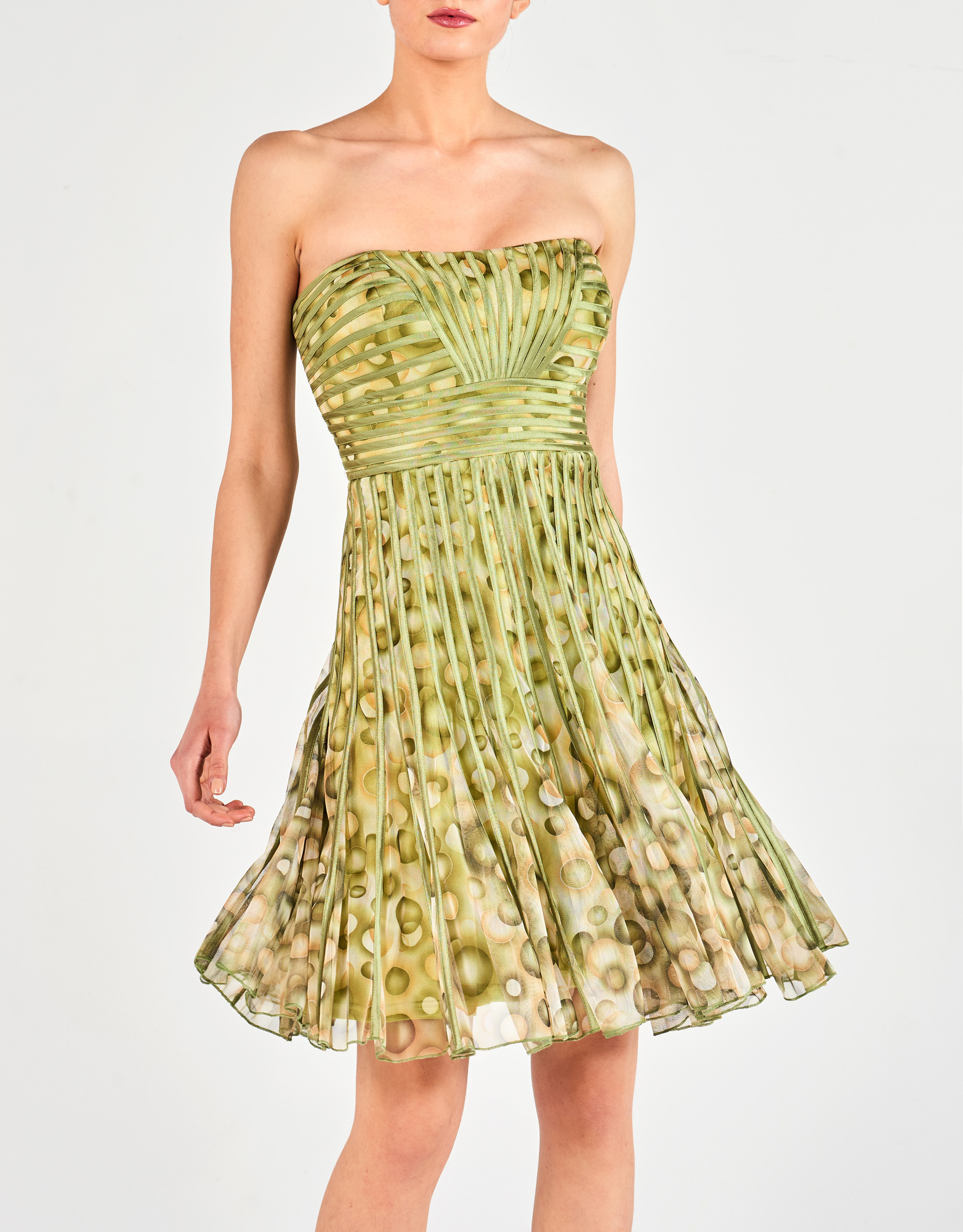 FRANCISCA - Φόρεμα κοκτειλ εμπριμέ