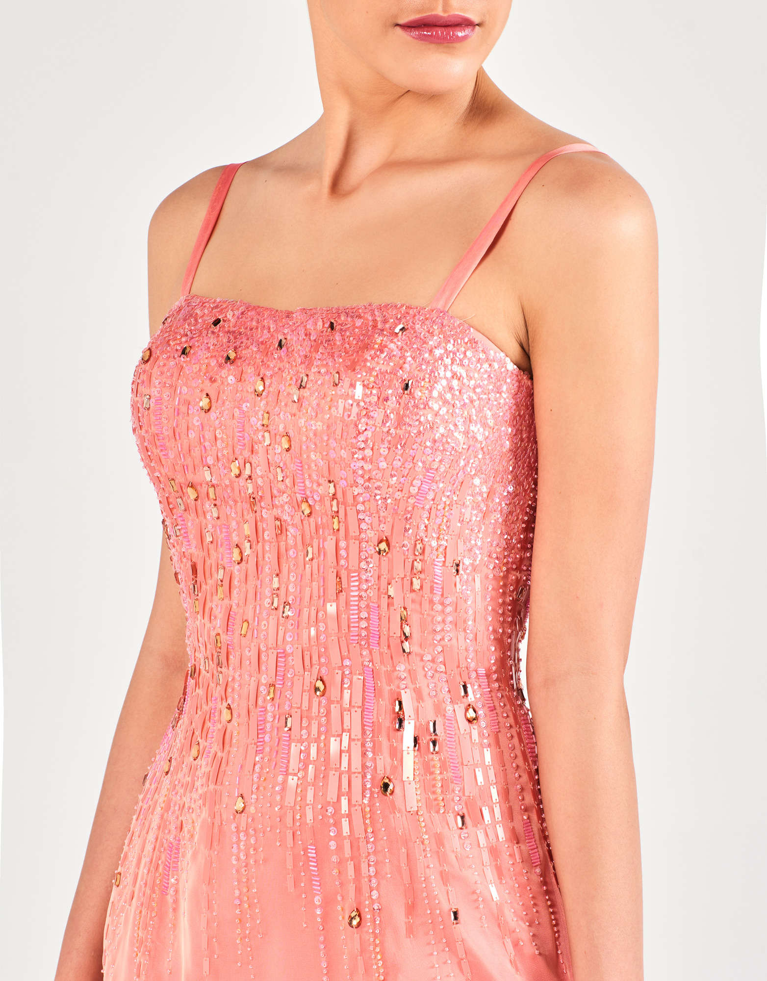 MATTIE - Φόρεμα μακρύ κεντημένο βραδινό