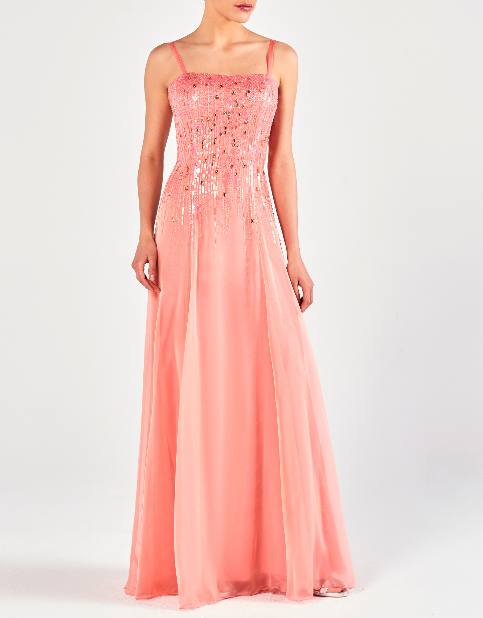 MATTIE - Φόρεμα μακρύ κεντημένο βραδινό