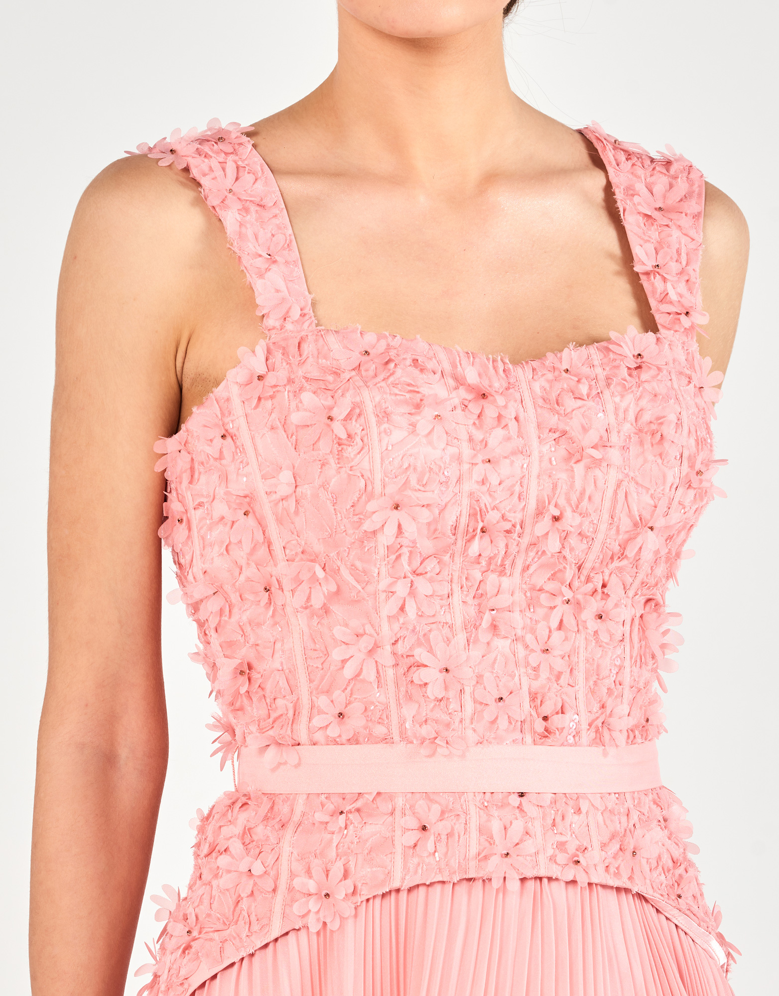 NINA - Φόρεμα μακρύ πλισσέ βραδινό