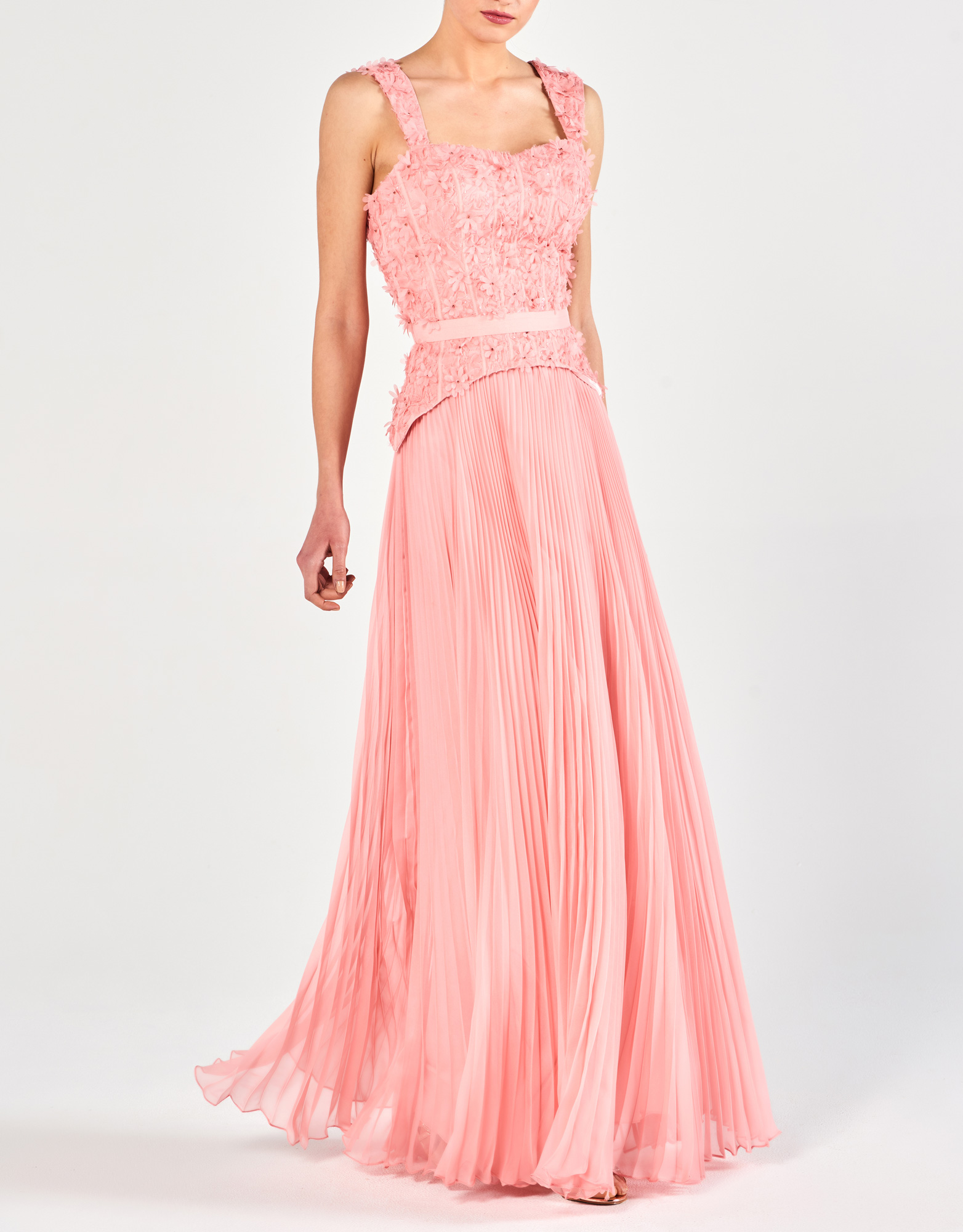 NINA - Φόρεμα μακρύ πλισσέ βραδινό