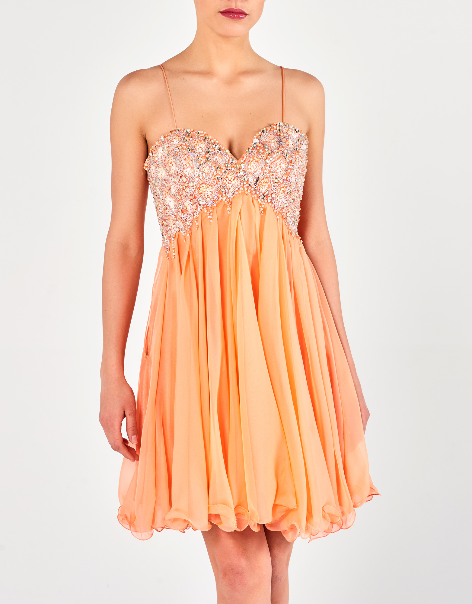 CELESTE - Φόρεμα κοκτέιλ με κέντημα