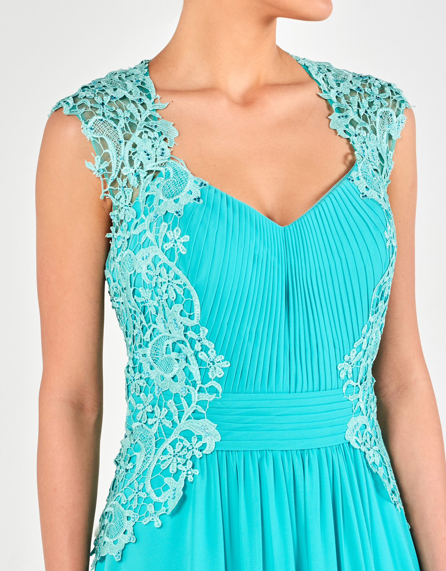 ALICE - Φόρεμα βραδινό με δαντέλα