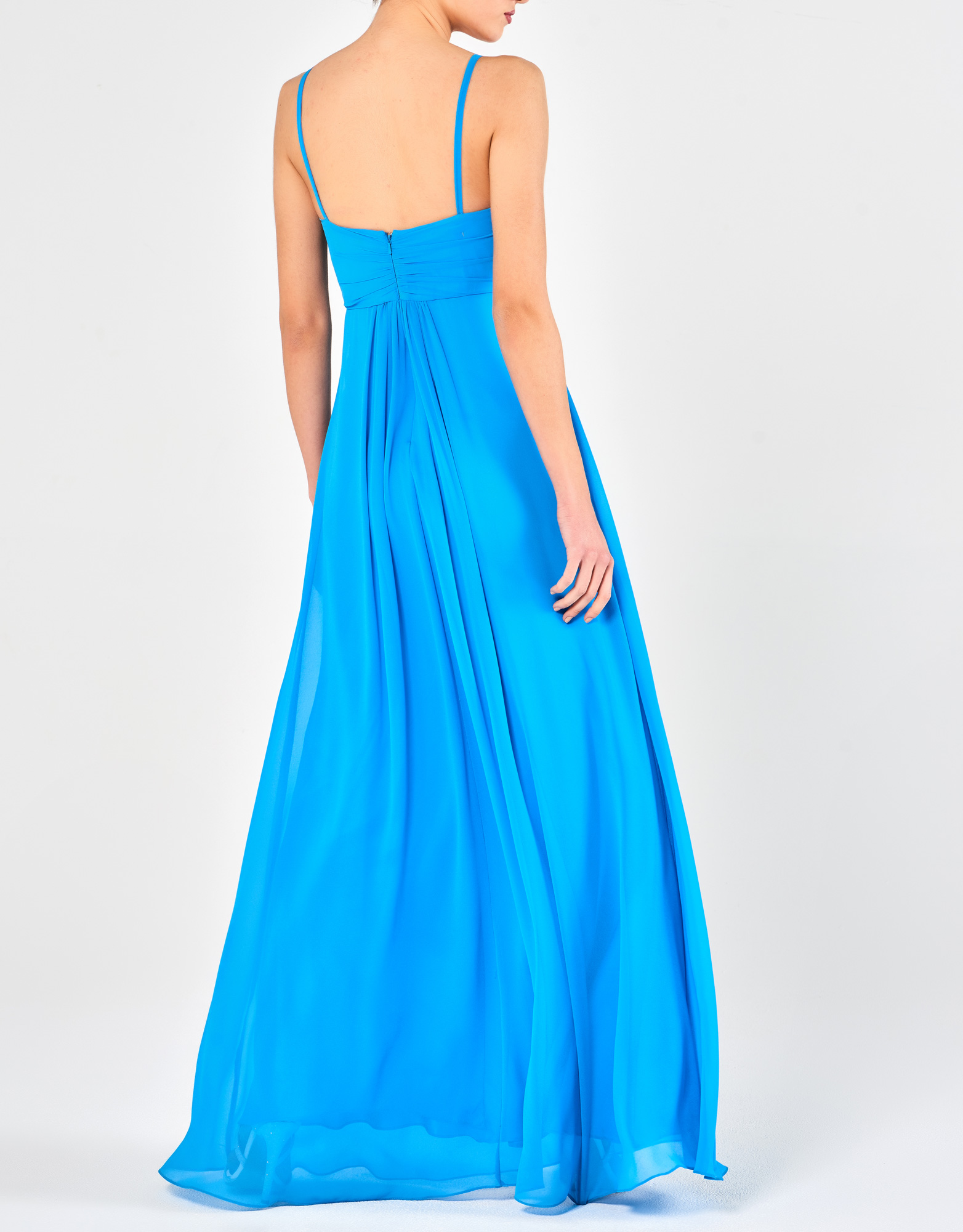 LADONNA - Φόρεμα μακρύ με κέντημα βραδινό