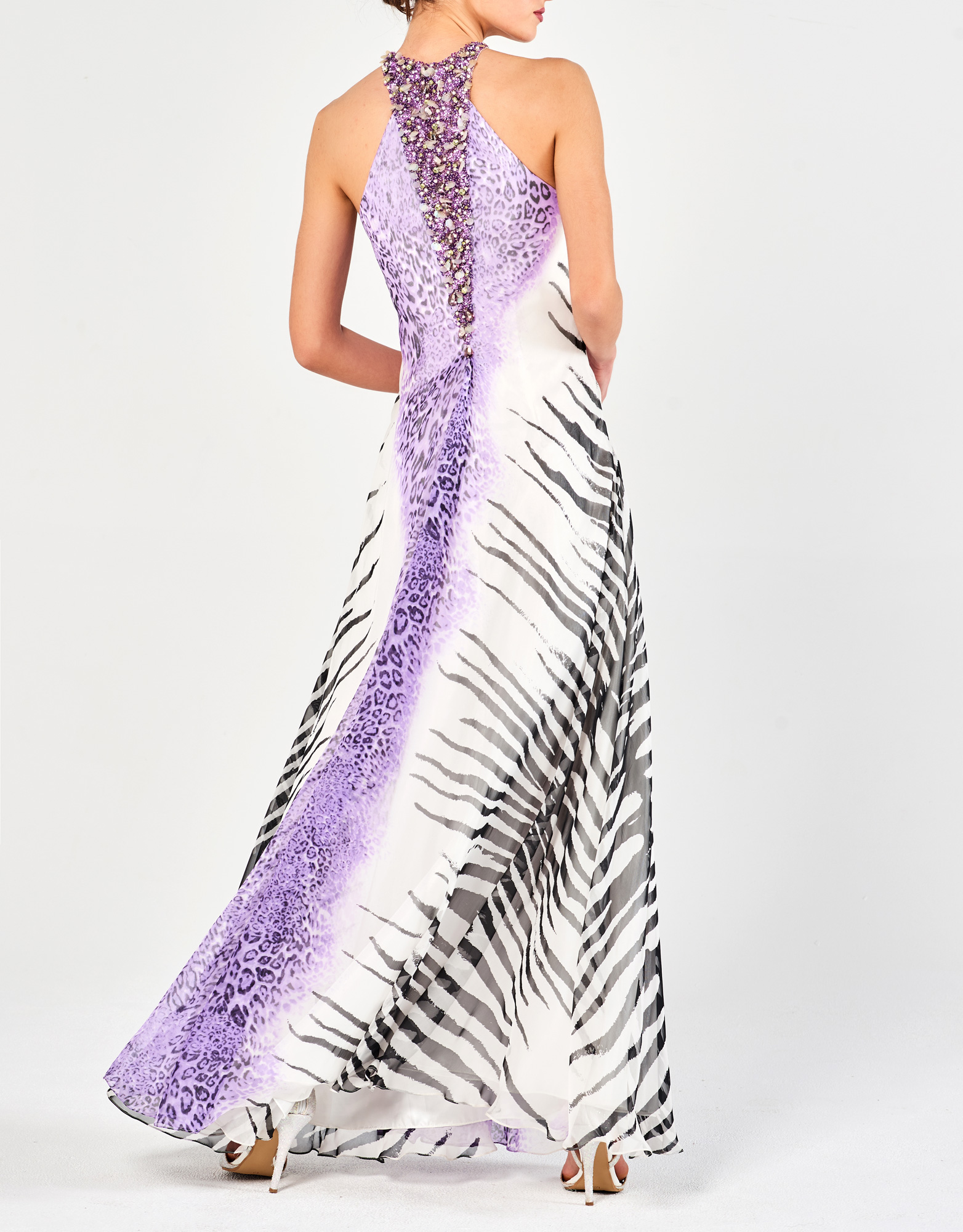 ANNABELLE - Φόρεμα μακρύ εμπριμέ βραδινό