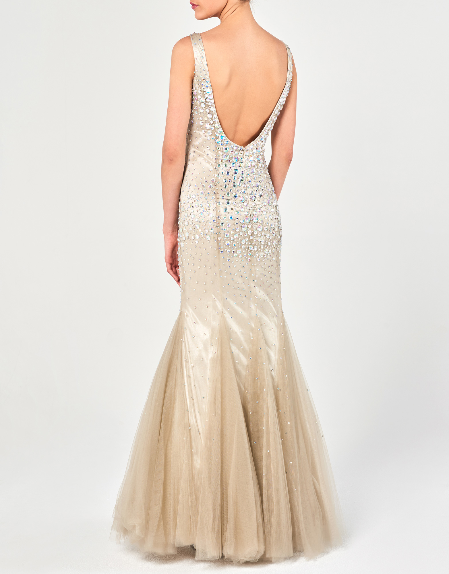 LORNA - Φόρεμα μακρύ ολοκέντητο βραδινό