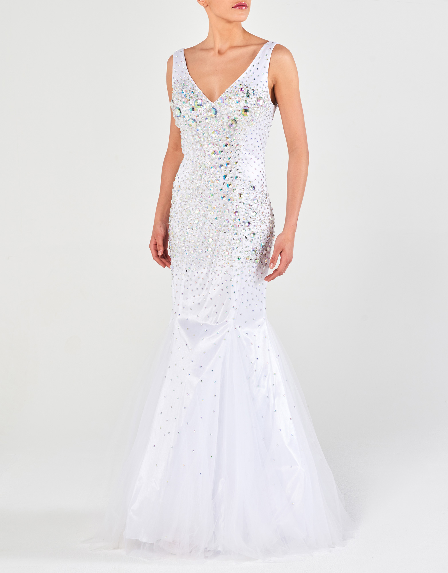 LORNA - Φόρεμα μακρύ ολοκέντητο βραδινό