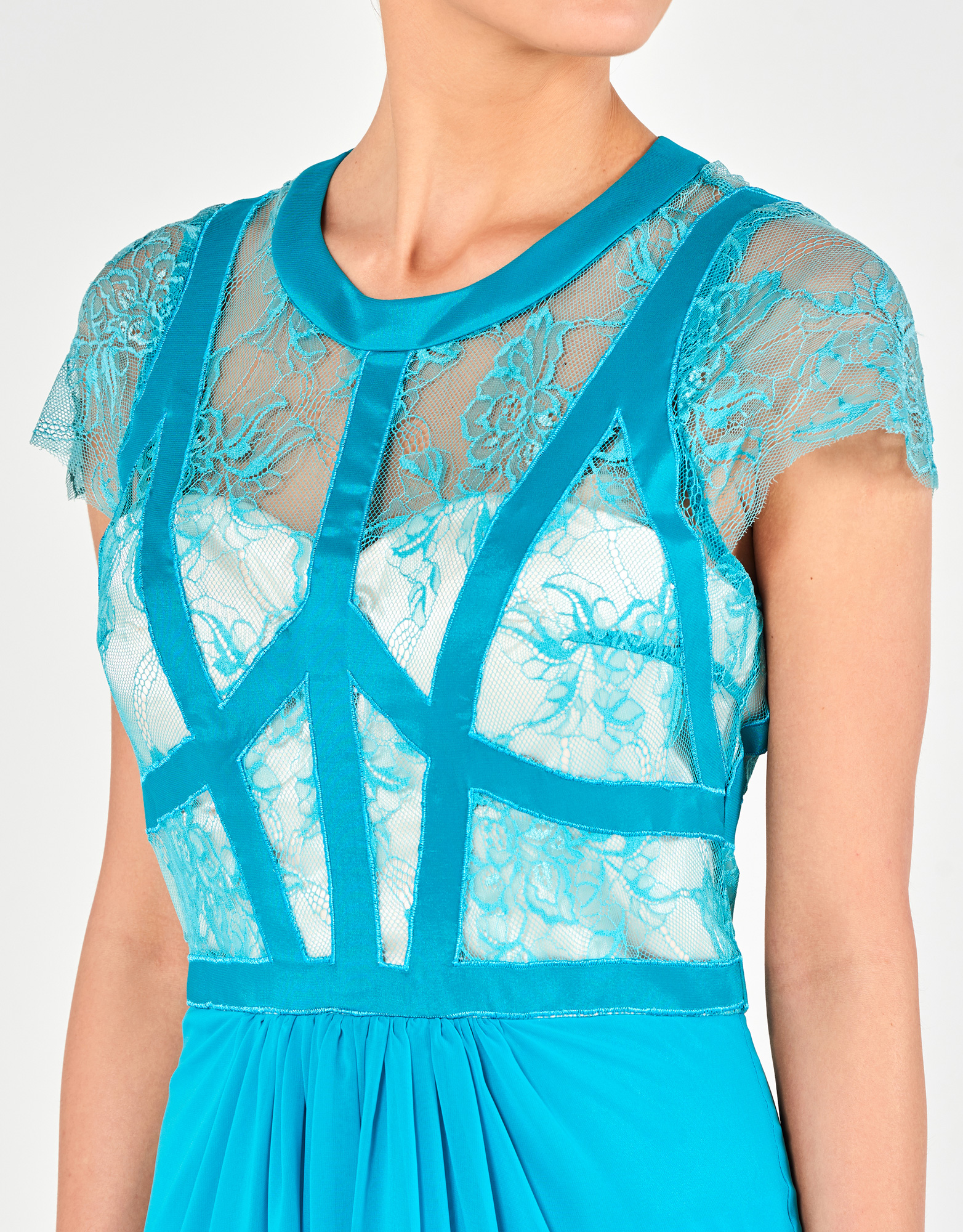 VICTORIA - Φόρεμα βραδινό μακρύ με δαντέλα