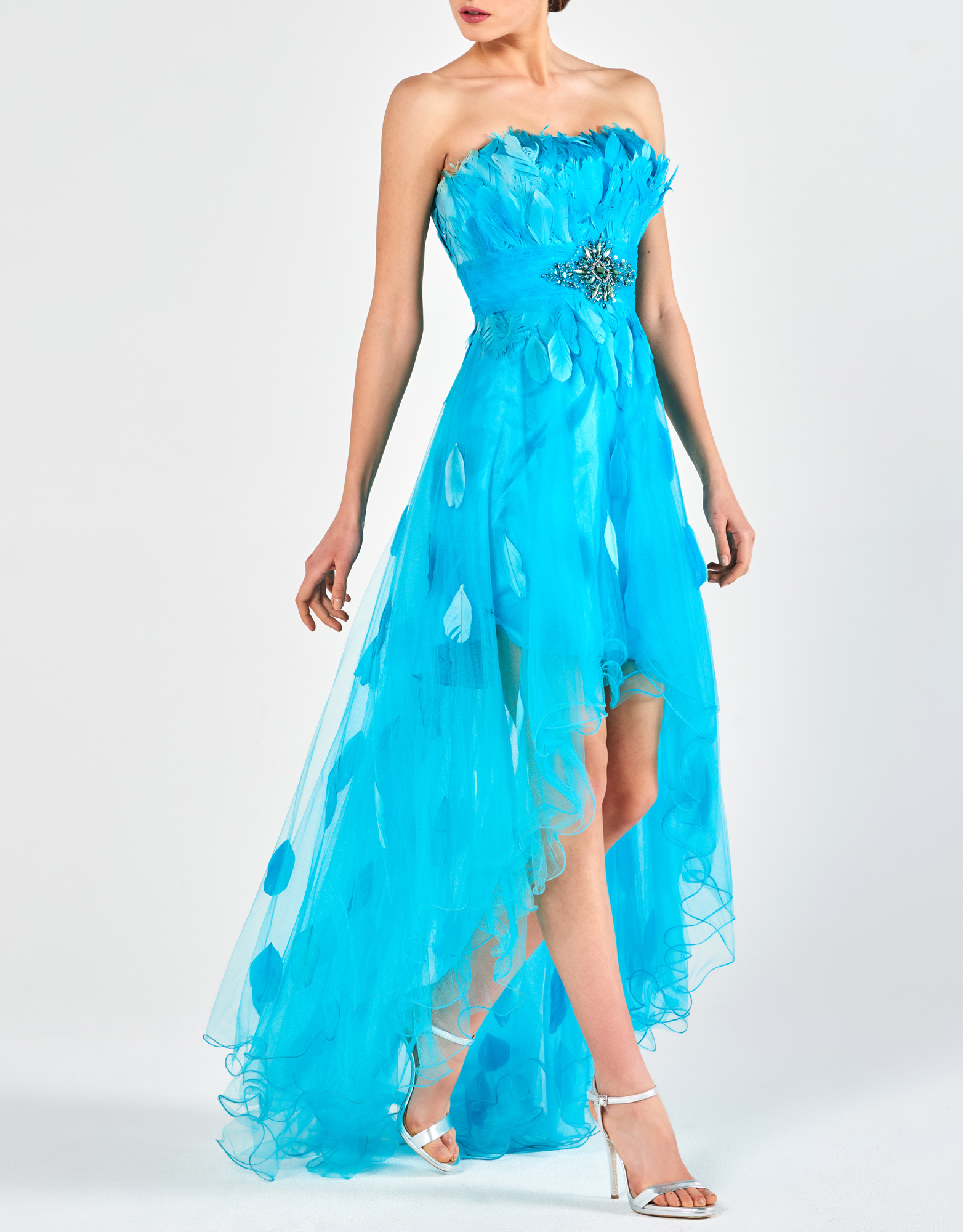 VIOLET - Φόρεμα ασύμμετρο βραδινό