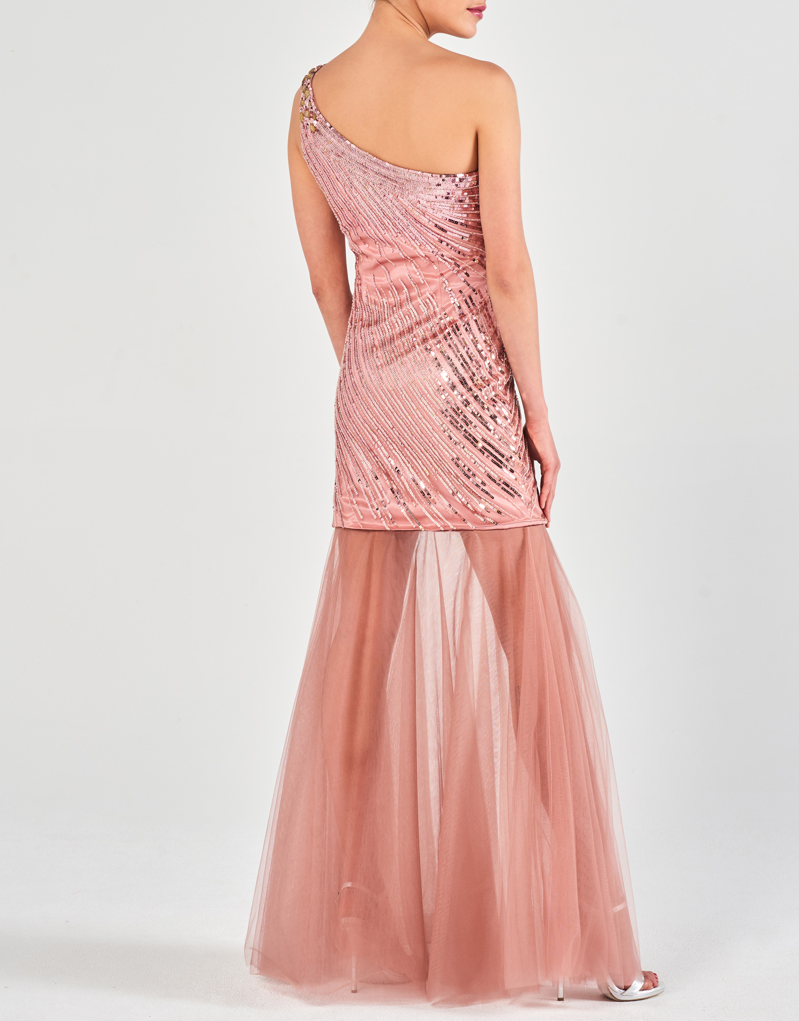 CECILIA - Φόρεμα βραδινό με έναν ώμο