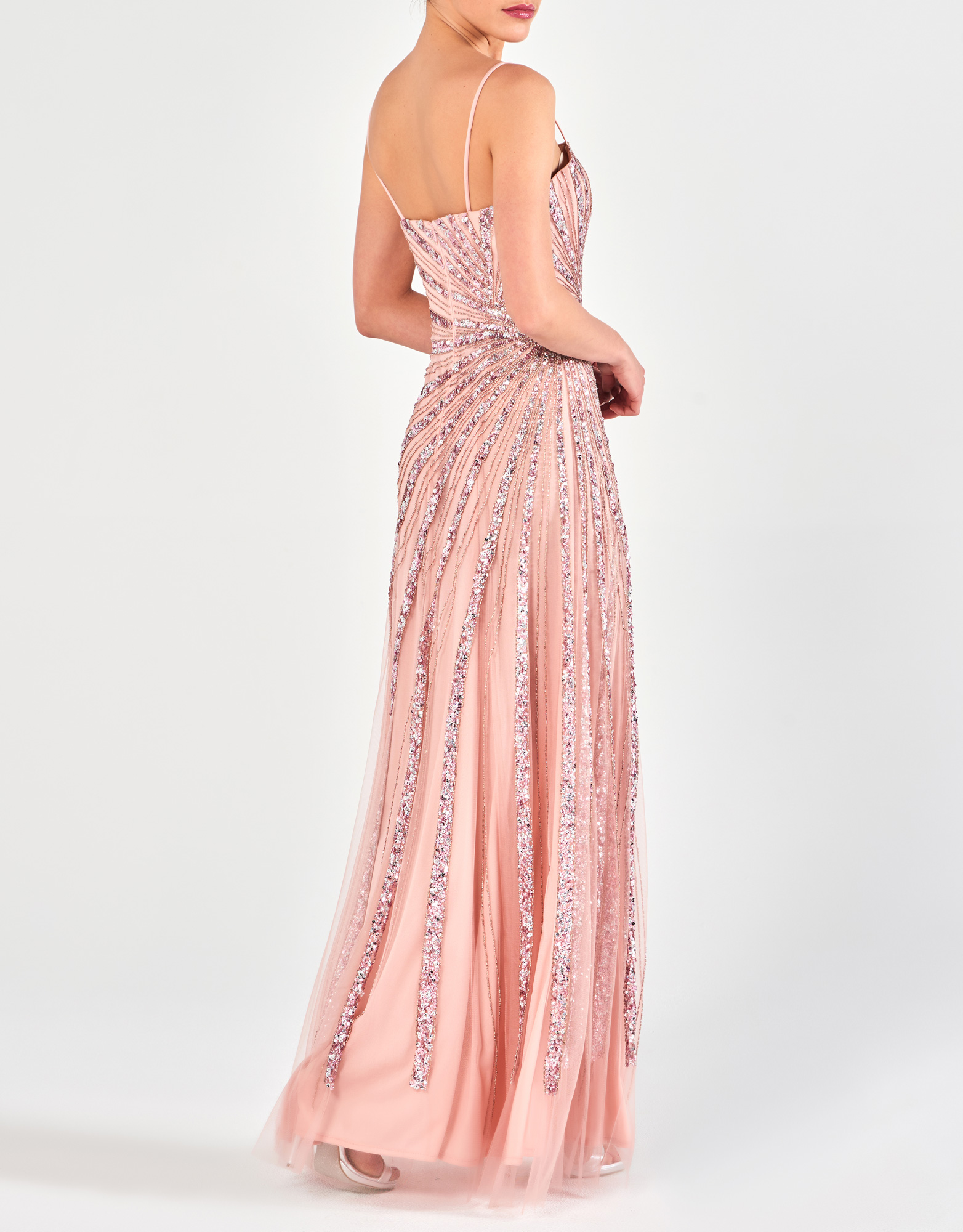 LEAH - Φόρεμα βραδινό ολοκέντητο