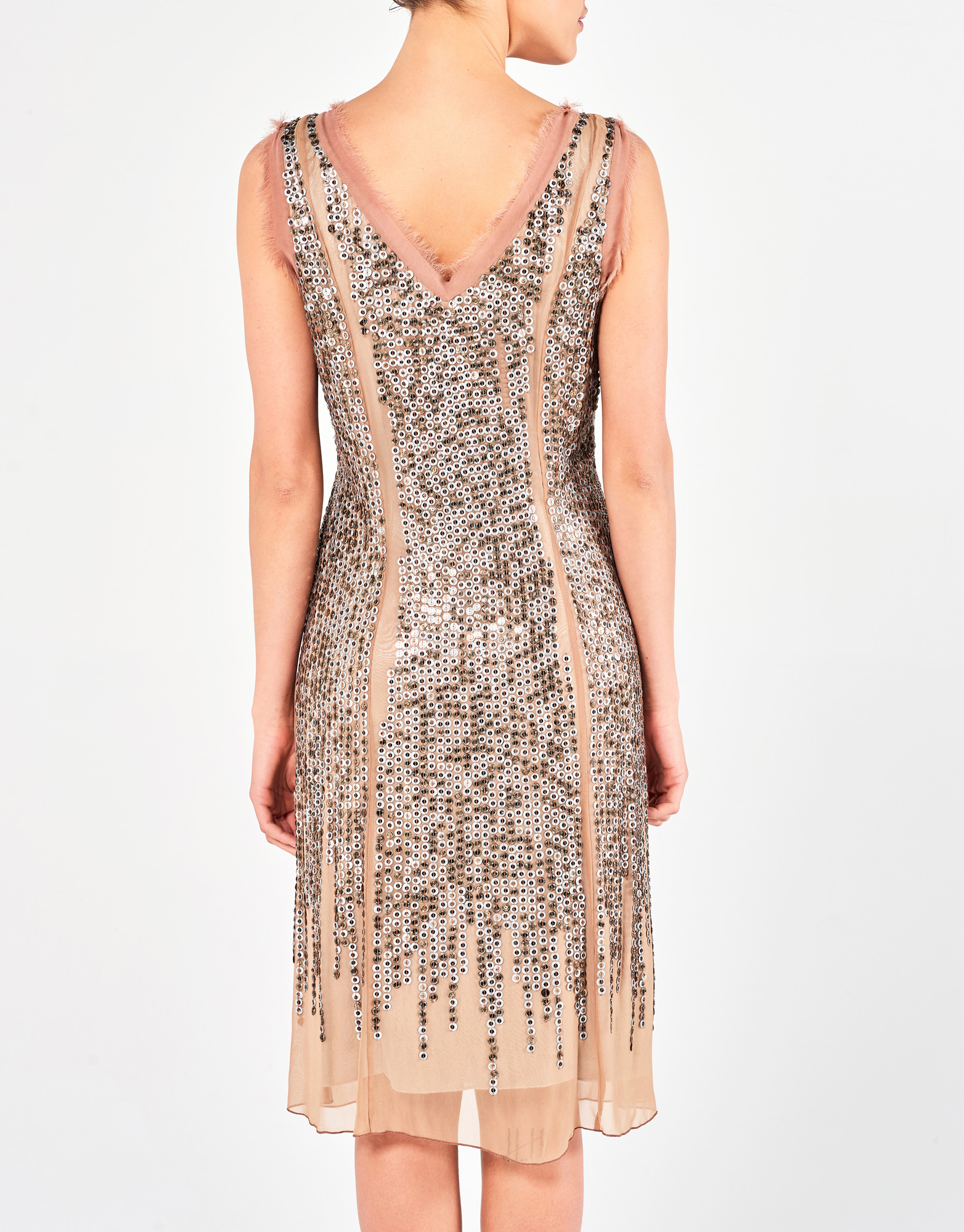 TRISHA - Φόρεμα κοντό κεντημένο κλασικό