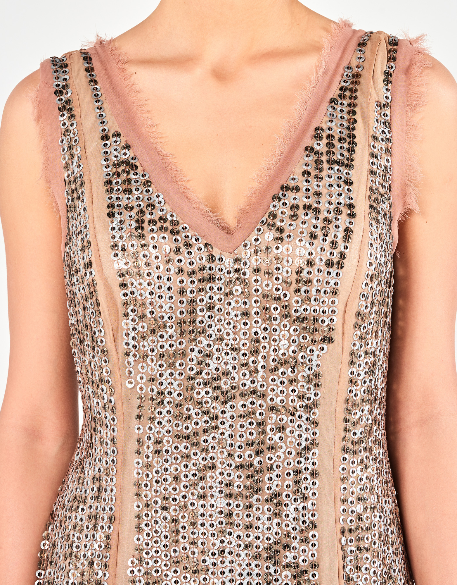 TRISHA - Φόρεμα κοντό κεντημένο κλασικό