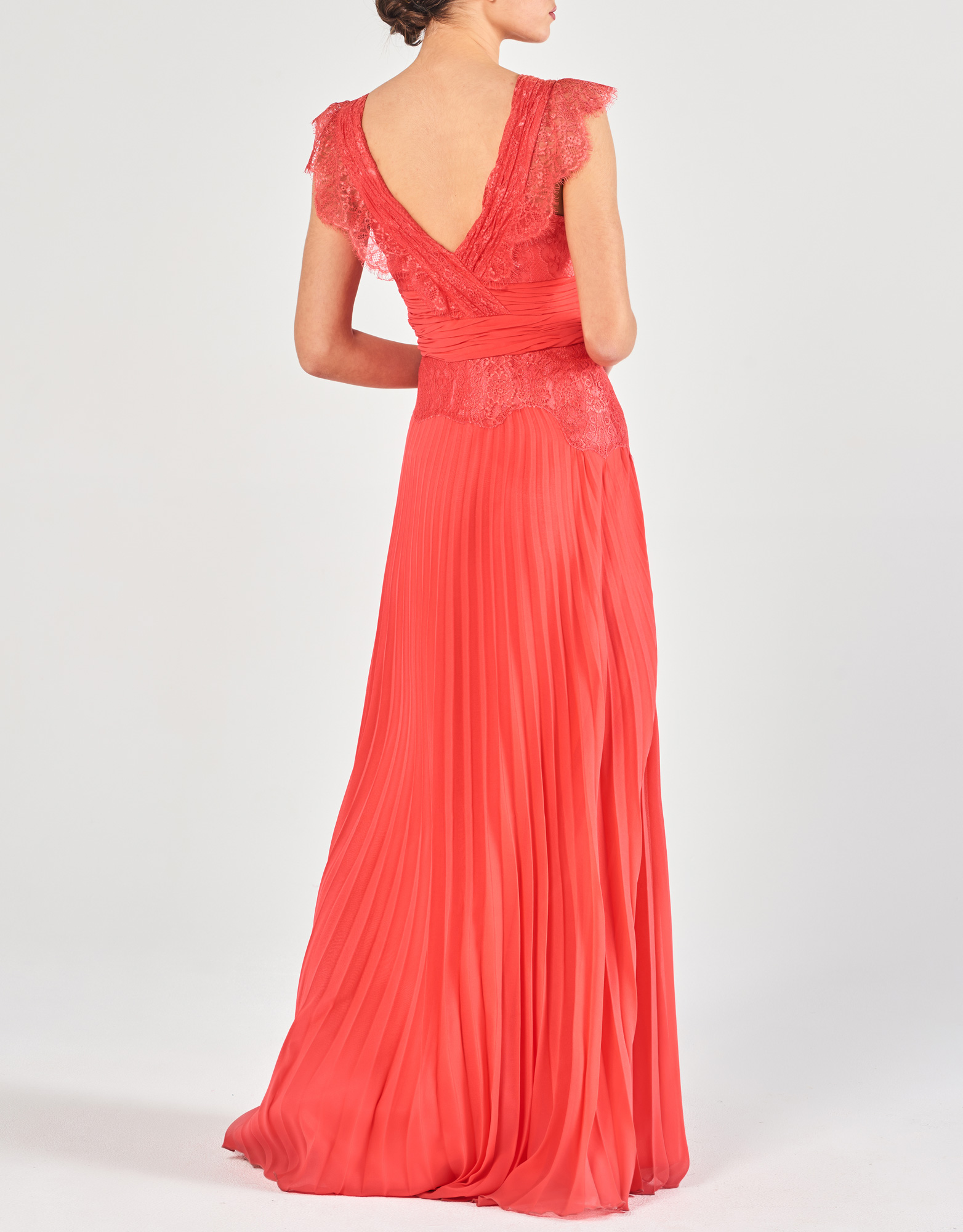 PRISCILLA - Φόρεμα μακρύ πλισσέ βραδινό