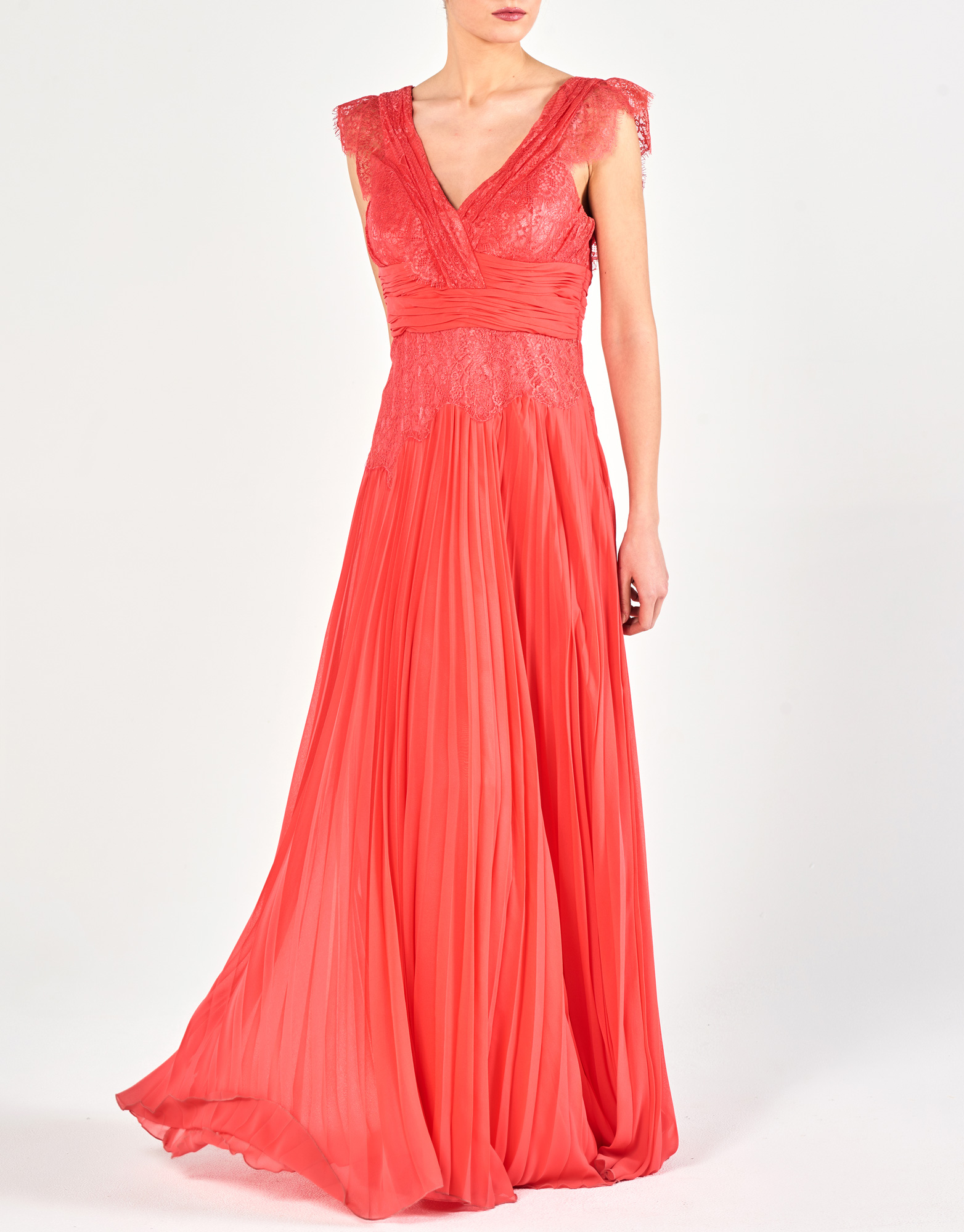 PRISCILLA - Φόρεμα μακρύ πλισσέ βραδινό